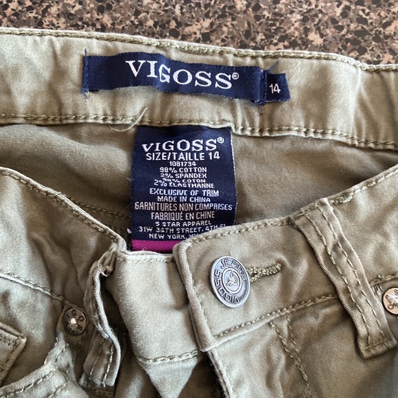 Vigoss Cotton jeans utility green skinny leg - Picture 3 of 4